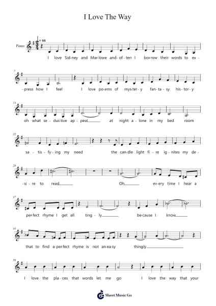 I Love The Way Sheet Music by Wayne Kirkpatrick/Karey Kirkpatrick-Arr.Boycehe
