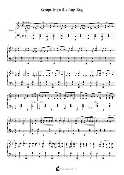 Scraps from the Rag Bag Sheet Music by Hubert Tanner-Arr.Cyncer Raeh