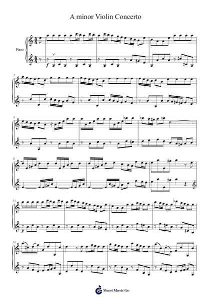 Violin Concerto in A Minor, RV 356 Sheet Music by Antonio Vivaldi-Arr.Bridmay