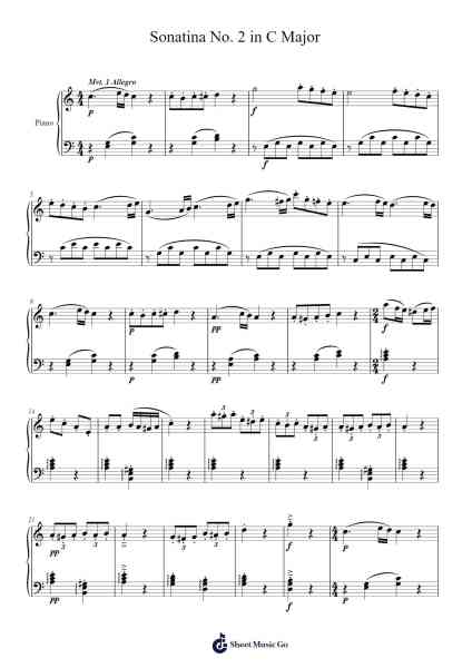 Sonatina No. 2 in C Major Sheet Music by Steven A. Keith-Arr.Wattsh