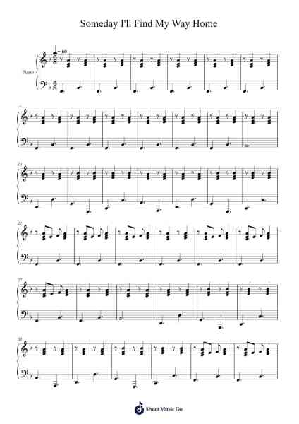 Someday I'll Find My Way Home Sheet Music by undefined-Arr.Woltier