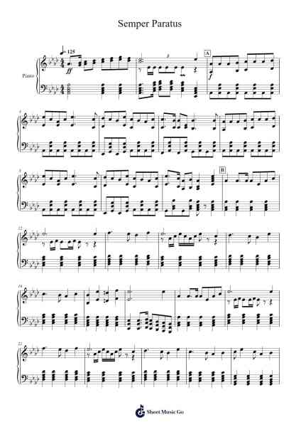Semper Paratus Sheet Music by Captain Francis Saltus Van Boskerck-Arr.Zoeliot Maugpe
