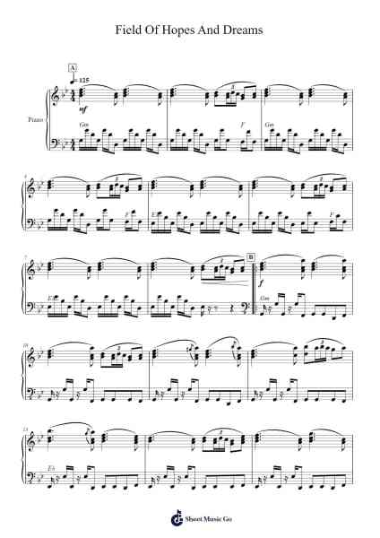 Field Of Hopes And Dreams Sheet Music by Toby Fox-Arr.Mcdel Auriah