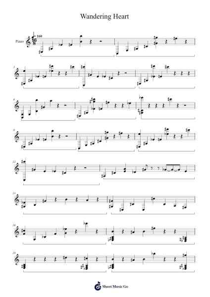 Wandering Heart Sheet Music by undefined-Arr.Vioo'neil