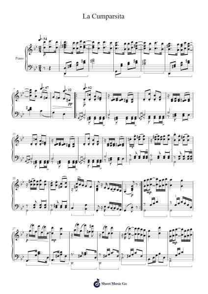 La Cumparsita Sheet Music by undefined-Arr.Blithephne