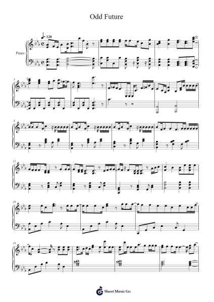 Odd Future Sheet Music by j'Hulio-Arr.Willfred Keithnald
