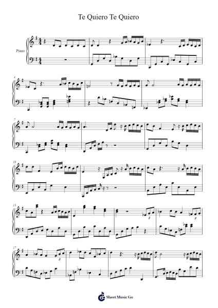 Te Quiero Te Quiero Sheet Music by María Grever-Arr.Pullzie Willmiles