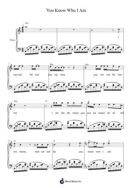 You Know Who I Am Sheet Music by Leonard Cohen-Arr.Alickbush