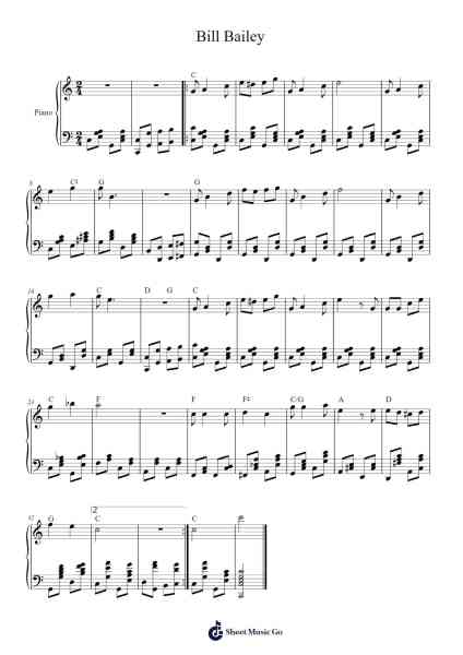 Bill Bailey Sheet Music by Hughie Cannon-Arr.Wheenan