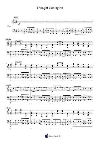 Thought Contagion Sheet Music by Muse-Arr.Shawstuart Bergwar