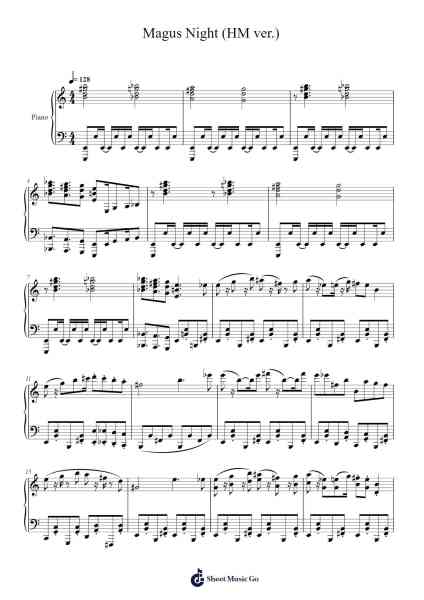 Magus Night (HM ver. arranged by Assaultdoor) Sheet Music by undefined-Arr.Beckfey Earlnice