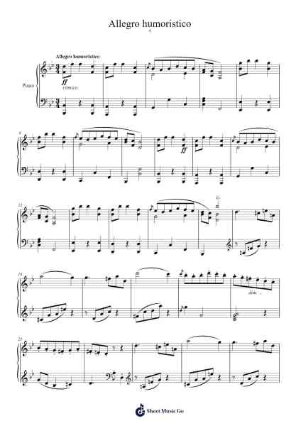 Valses poéticos: No. 4, Allegro humoristico Sheet Music by Enrique Granados-Arr.Rodblair