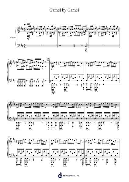 Camel by Camel Sheet Music by Sandy Marton-Arr.Jonric