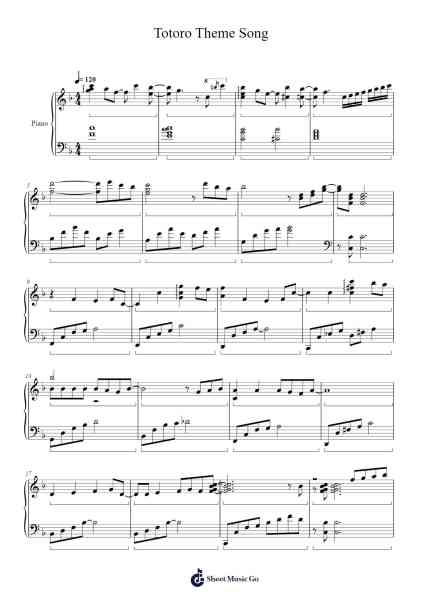 My Neighbor Totoro Sheet Music by Joe Hisaishi-Arr.Lytge Bryceckey