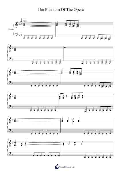 the phantom of the opera Sheet Music by Andrew Lloyd Webber-Arr.Readeworth Phoezer
