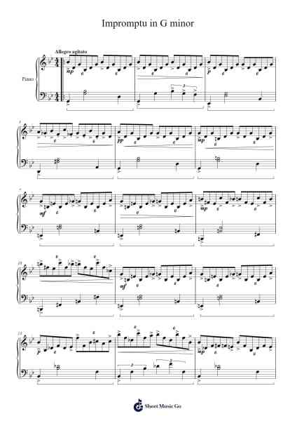 Impromptu in G minor Sheet Music by L. Brady-Arr.Jobnold