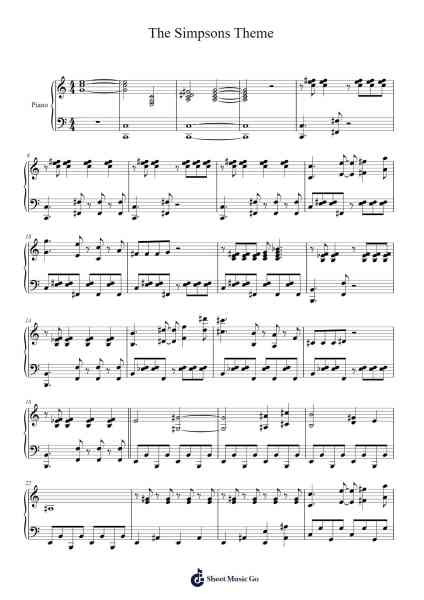 The Simpsons Theme Notenblatt von Danny Elfman-Arr.Odewyatt