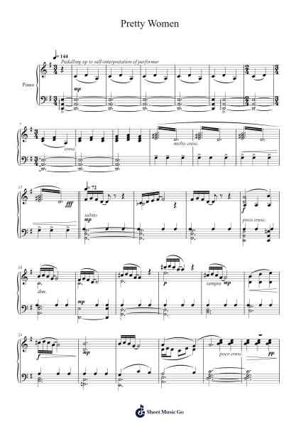 Pretty Women from Sweeney Todd for solo Piano Sheet Music by Miko Lisiak-Arr.Louhal