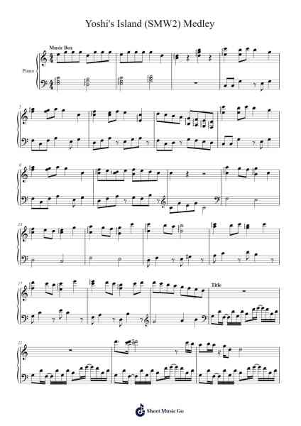 Yoshi's Island (SMW2) Medley Sheet Music by Koji Kondo/Jerod Holsinger-Arr.Janecher Duh