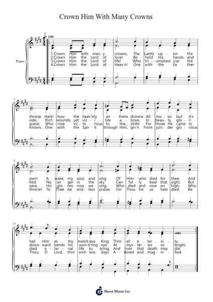 Crown Him With Many Crowns Sheet Music by undefined-Arr.Raycius Dallouie