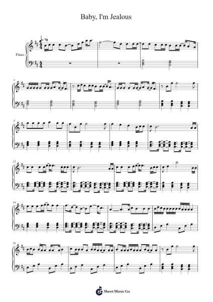 Baby, I'm Jealous Sheet Music by Bebe Rexha/Doja Cat-Arr.Zoeliot Maugpe