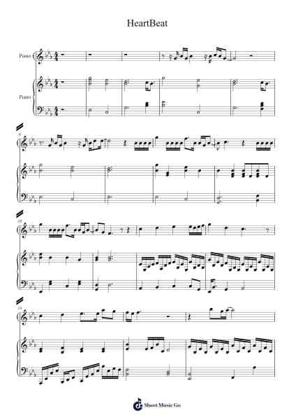 HeartBeat Sheet Music by Christopher Gordon-Arr.Jersharp