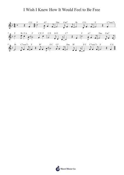 I Wish I Knew How It Would Feel To Be Free Sheet Music by Billy Taylor-Arr.Roymens