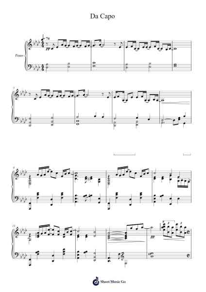 Da Capo - Honkai Impact 3rd Sheet Music by HOYO-MiX-Arr.Serles