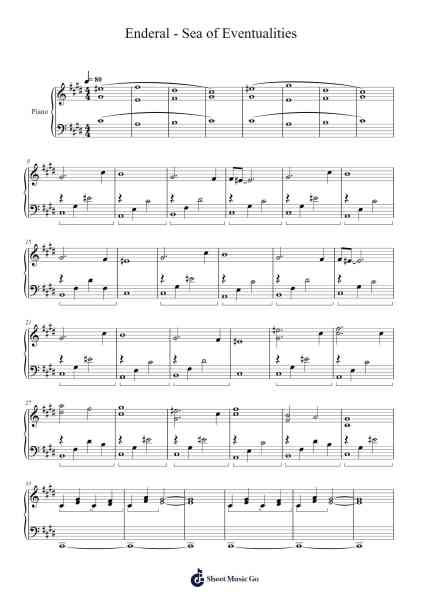 Enderal - Sea of Eventualities Sheet Music by Marvin Kopp-Arr.Wymo