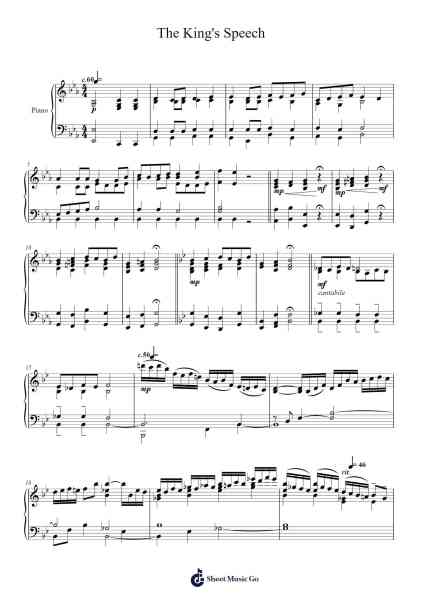The King's Speech Sheet Music by Alexandre Desplat-Arr.Jorrell