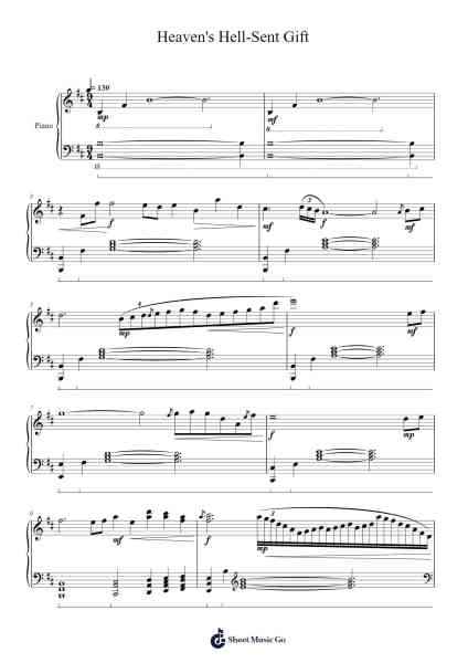 Heaven's Hell-Sent Gift Sheet Music by DM DOKURO-Arr.Kylefie