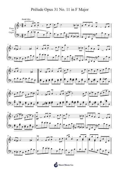 Prélude Opus 31 No. 11 in F Major Sheet Music by Charles-Valentin Alkan-Arr.Dukim