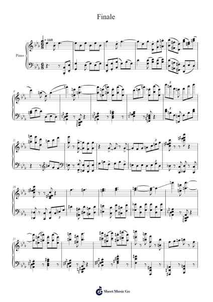 Finale Sheet Music by Beautle-Arr.Leaglan Piersmar