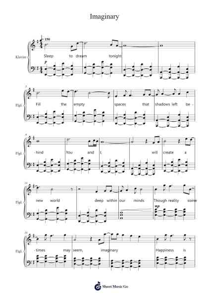 Imaginary Sheet Music by Yaletim Hedwild-Arr.Deirholt