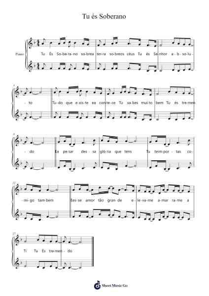 Tu és Soberano Sheet Music by undefined-Arr.Yuledawn