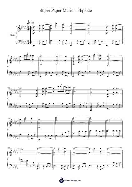 Super Paper Mario - Flipside Sheet Music by undefined-Arr.Brobraith Zeyer