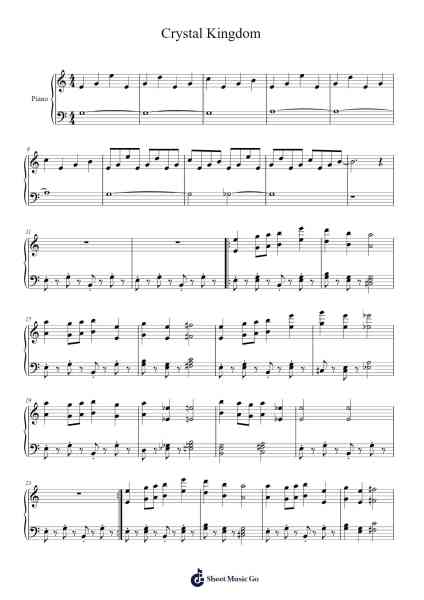Crystal Kingdom Sheet Music by Griffin McElroy-Arr.Mila
