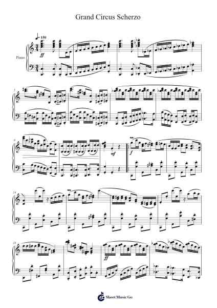 Grand Circus Scherzo Sheet Music by Cameron McCracken-Arr.Churgie Genedia