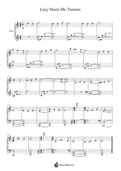 Lucy Meets Mr. Tumnus Sheet Music by Harry Gregson-Williams-Arr.Fitzbaird Marreade