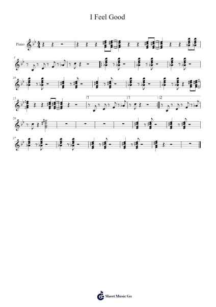 I Feel Good Sheet Music by undefined-Arr.Lautus Phichad