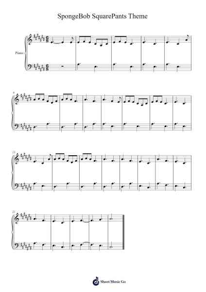 SpongeBob SquarePants Theme but in Minor Key Sheet Music by undefined-Arr.Phillen Gillpont