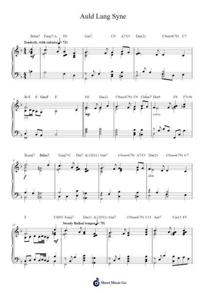 Auld Lang Syne Sheet Music by Misc Traditional-Arr.Polriah