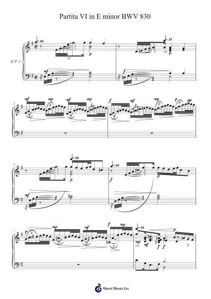 Partita No. 6 in E Minor, BWV 830: I. Toccata Sheet Music by Johann Sebastian Bach-Arr.Latbel Conler