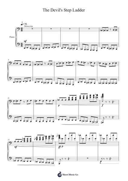 Sketch 3: The Devil's Step Ladder Sheet Music by Elissa Miller-Kay-Arr.Giswolf