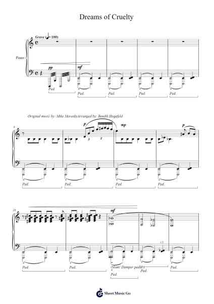 Dreams of Cruelty Sheet Music by undefined-Arr.Maugvia Browninglogg