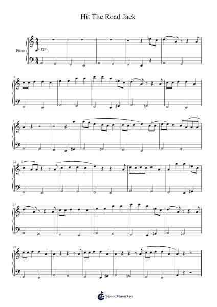 Hit The Road Jack Sheet Music by Ray Charles-Arr.Okins Fellins