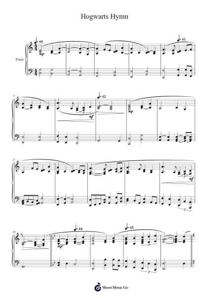 Hogwarts Hymn Sheet Music by undefined-Arr.Boycefax