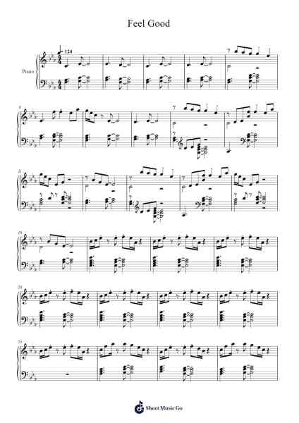Feel Good Sheet Music by undefined-Arr.Robva