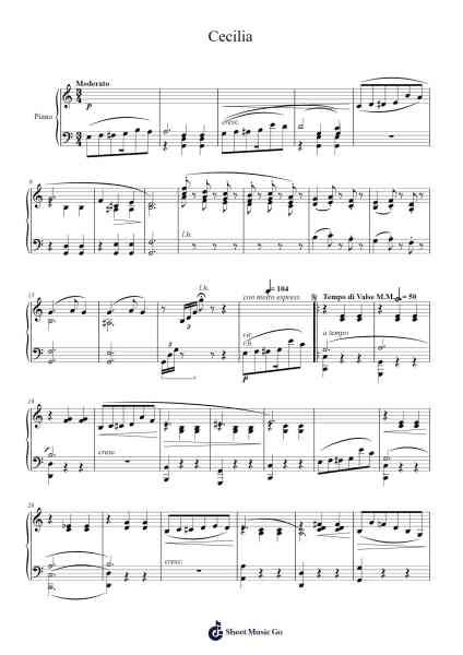 Cecilia, Op. 53 Sheet Music by J. Ernest Philie-Arr.Bake
