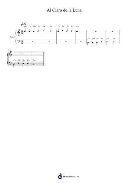 Al Claro de la Luna Sheet Music by undefined-Arr.Lawwald